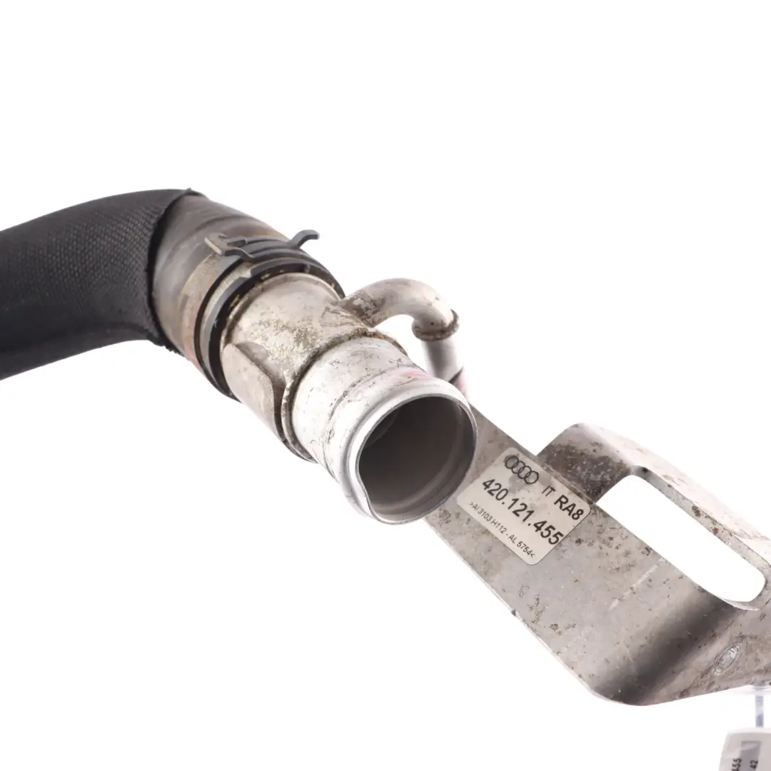 Audi R8 42 Engine Coolant Hose Breathing Pipe Line Tube Left N/S - SKU 420121455 - Part number 420121455