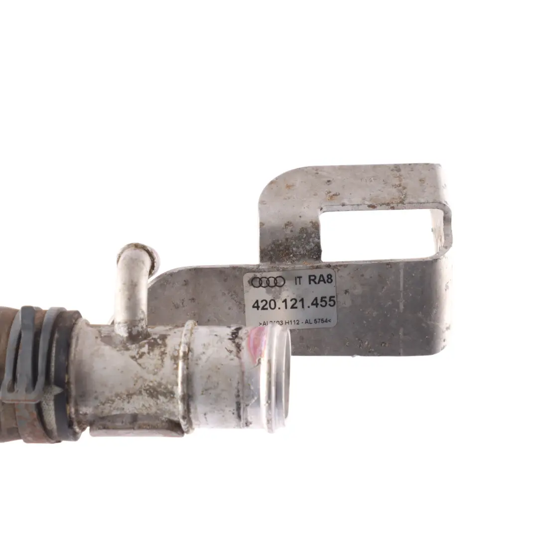 Coolant Hose Breathing Pipe Line Tube Left N/S to Audi R8 42 Engine with Part number 420121455 Audi R8 42 Engine Coolant Hose Breathing Pipe Line Tube Left N/S - SKU 420121455 - Part number 420121455