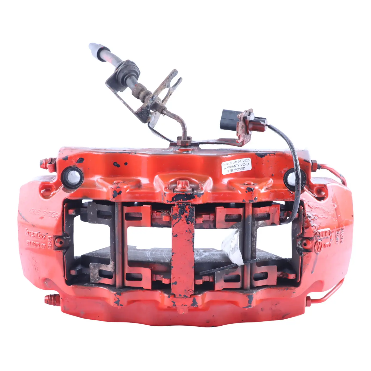 Audi R8 Front Brake Caliper Housing Brembo Red Left N/S 365X34mm 420615107B