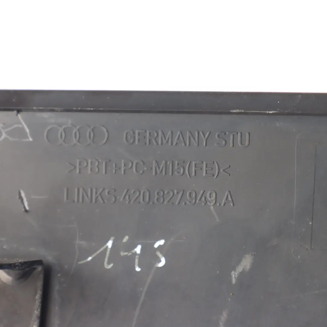 Audi R8 42 Spyder Bumper Vent Grille Panel Channel Rear Left N/S - SKU 420827949A - Part number 420827949A