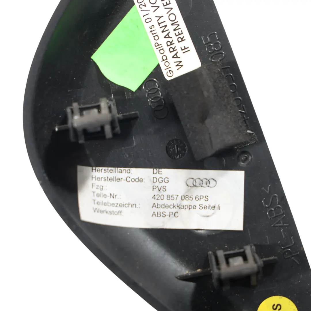 Audi R8 42 Salpicadero Lado Borde Extremo Tapa Delantero Izquierdo - SKU 420857085 - Número de pieza 420857085