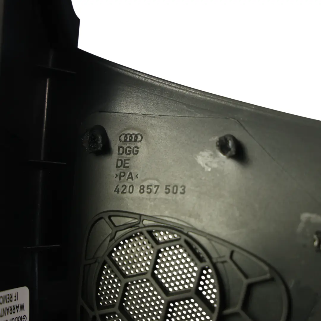 Audi R8 42 Spyder Frontal A Pilar Altavoz Cubierta Panel Izquierdo - SKU 420857503 - Número de pieza 420857503