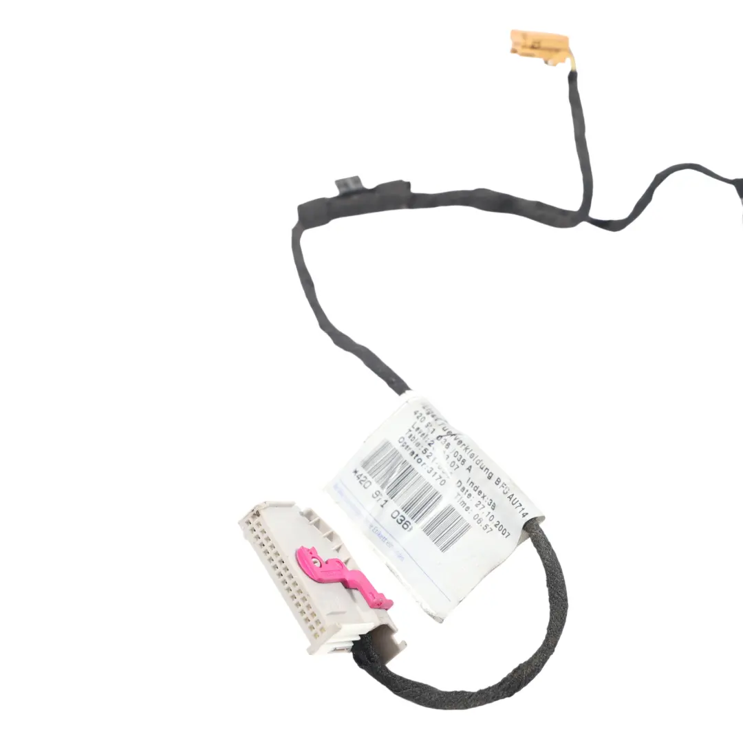 Puerta Delantera Mazo De Cables Cable Loom Derecha para Audi R8 42 con número de pieza 420971036 Audi R8 42 Puerta Delantera Mazo De Cables Cable Loom Derecha - SKU 420971036 - Número de pieza 420971036