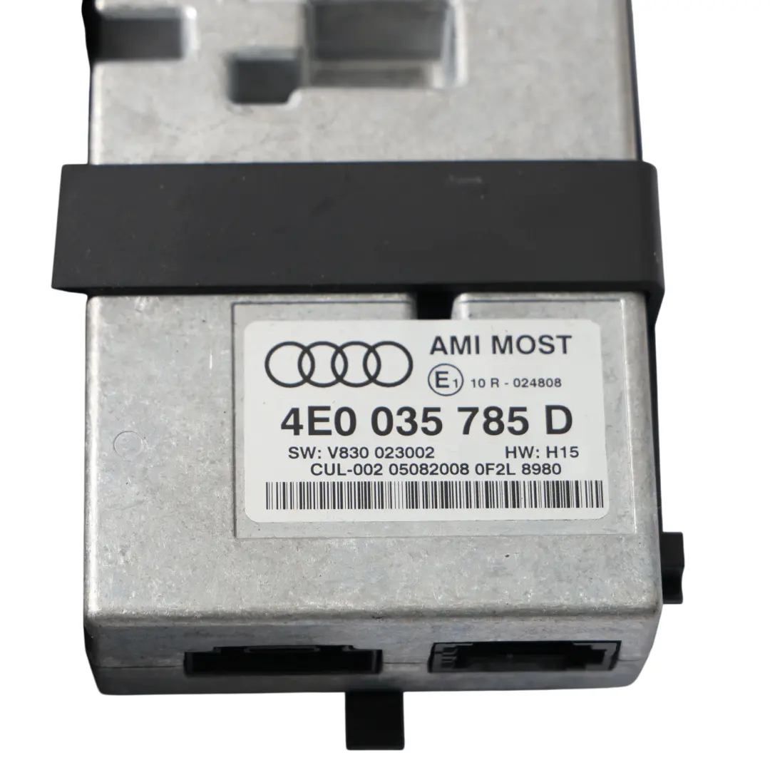 Audi A4 B8 A5 8T MMI Multimedia Interface Control Unit Module - SKU 4E0035785D-1 - Part number 4E0035785D
