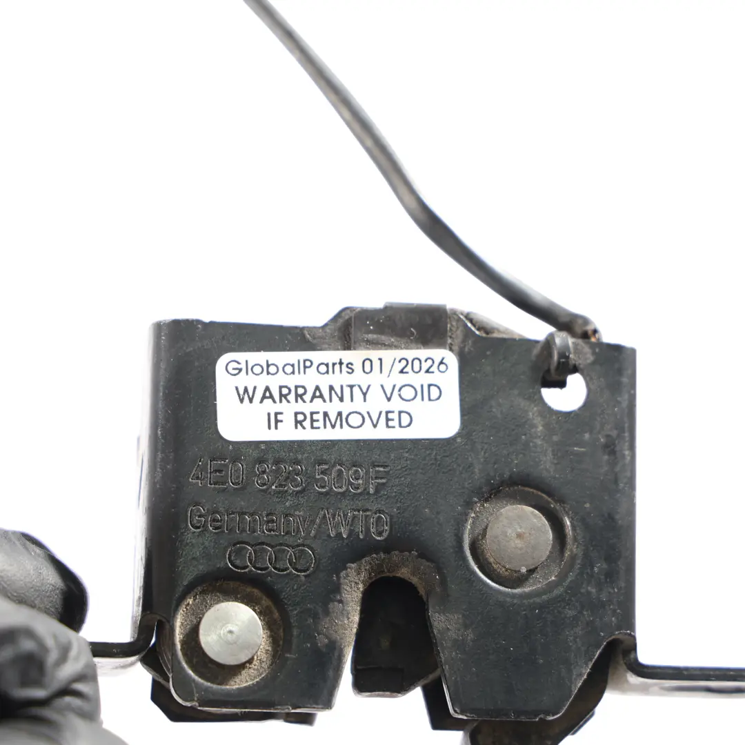 Boot Trunk Lid Tailgate Lock Latch Catch to Audi R8 42 Spyder with Part number 4E0823509F Audi R8 42 Spyder Boot Trunk Lid Tailgate Lock Latch Catch - SKU 4E0823509F - Part number 4E0823509F