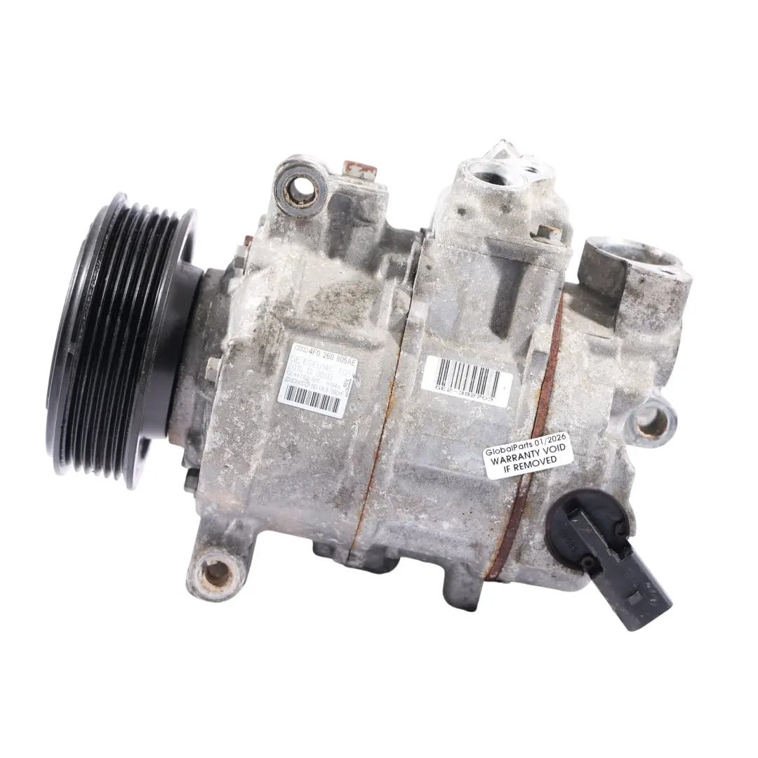 Compresor De Aire Acondicionado para Audi A6 C6 con número de pieza 4F0260805AE Audi A6 C6 Compresor De Aire Acondicionado - SKU 4F0260805AE - Número de pieza 4F0260805AE