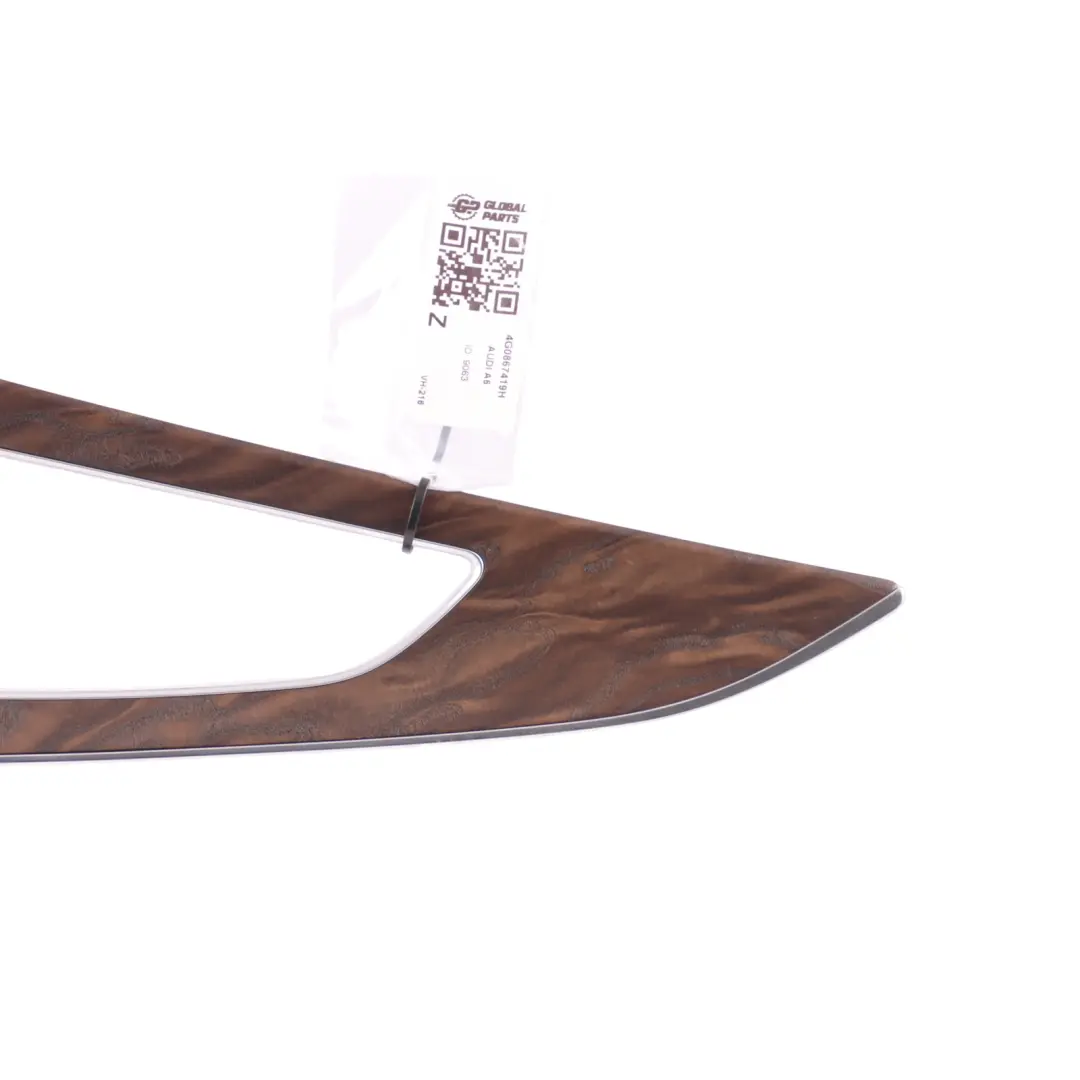 Door Grab Handle Surround Trim Cover Left N/S Wood to Audi A6 C7 Rear with Part number 4G0867419H Audi A6 C7 Rear Door Grab Handle Surround Trim Cover Left N/S Wood - SKU 4G0867419H - Part number 4G0867419H