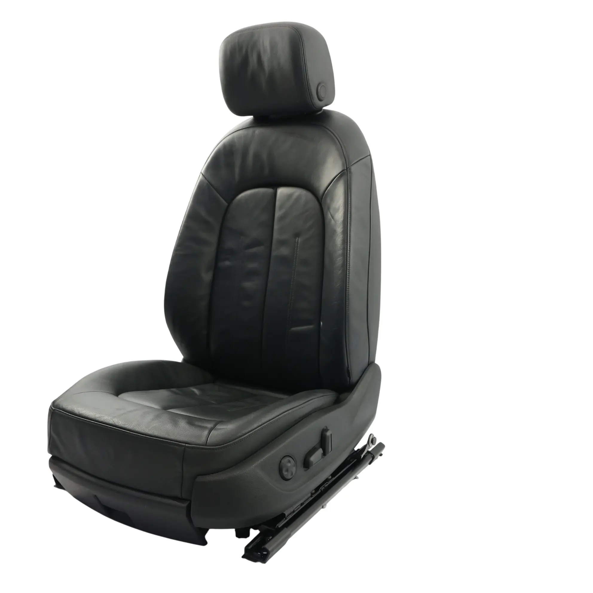 Audi A6 C7 Front Seat Electric Heated Interior Leather Soul Black Left N/S