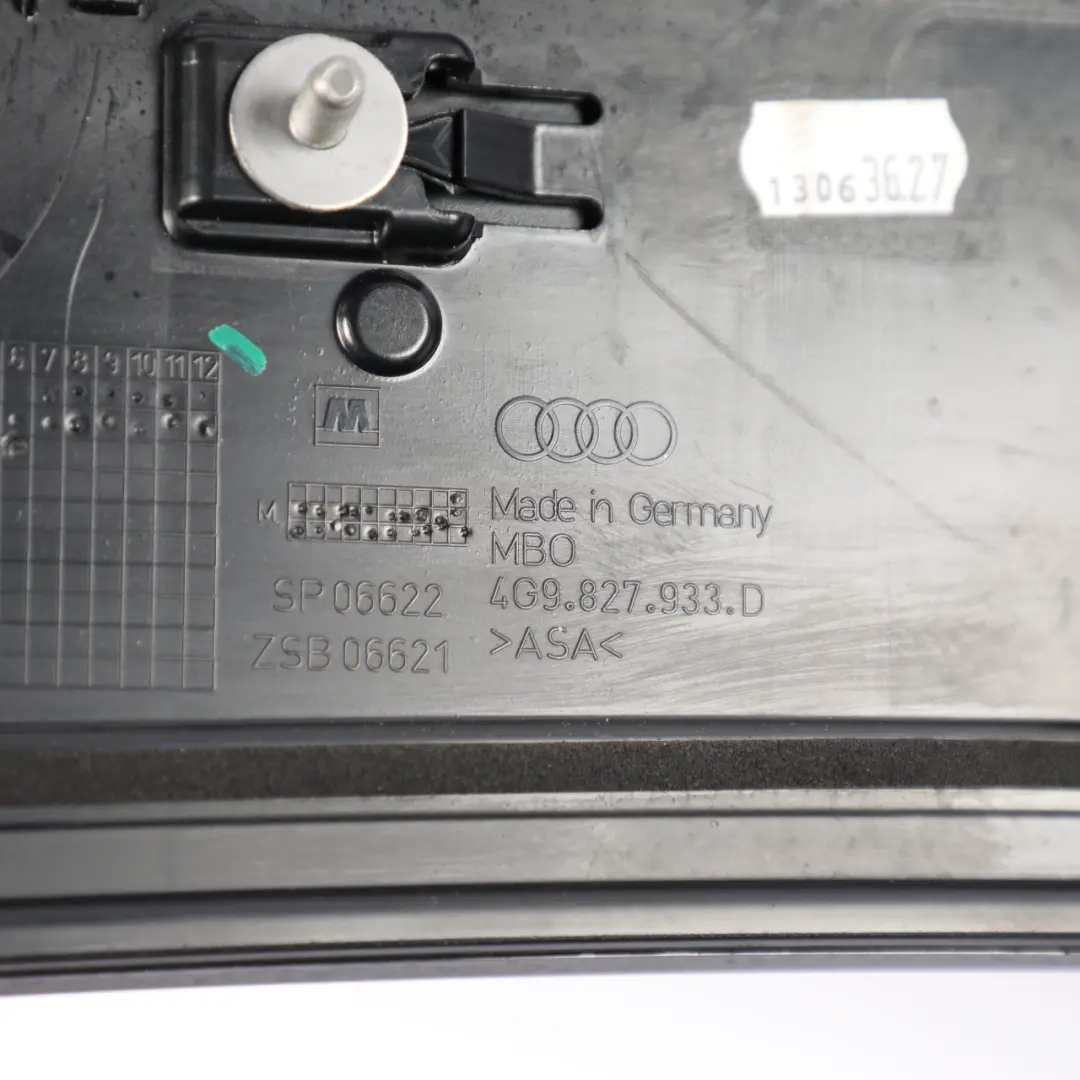 Audi A6 C7 Rear Tailgate Trunk Roof Spoiler Phantom Black Z9Y - SKU 4G9827933D-PHB - Part number 4G9827933D