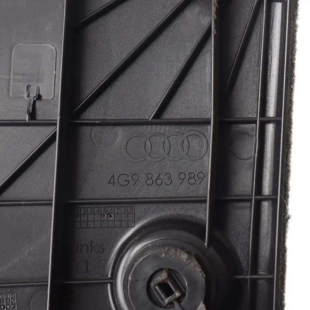 Audi A6 C7 Rear Boot Trunk Pocket Cover Panel Trim Left N/S - SKU 4G9863989 - Part number 4G9863989