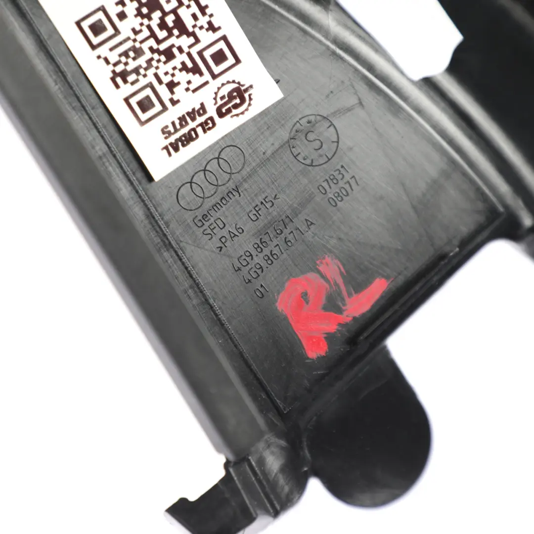 Door Window Upper Frame Cover Strip Left N/S to Audi A6 C7 Avant Rear with Part number 4G9867671A Audi A6 C7 Avant Rear Door Window Upper Frame Cover Strip Left N/S - SKU 4G9867671A - Part number 4G9867671A