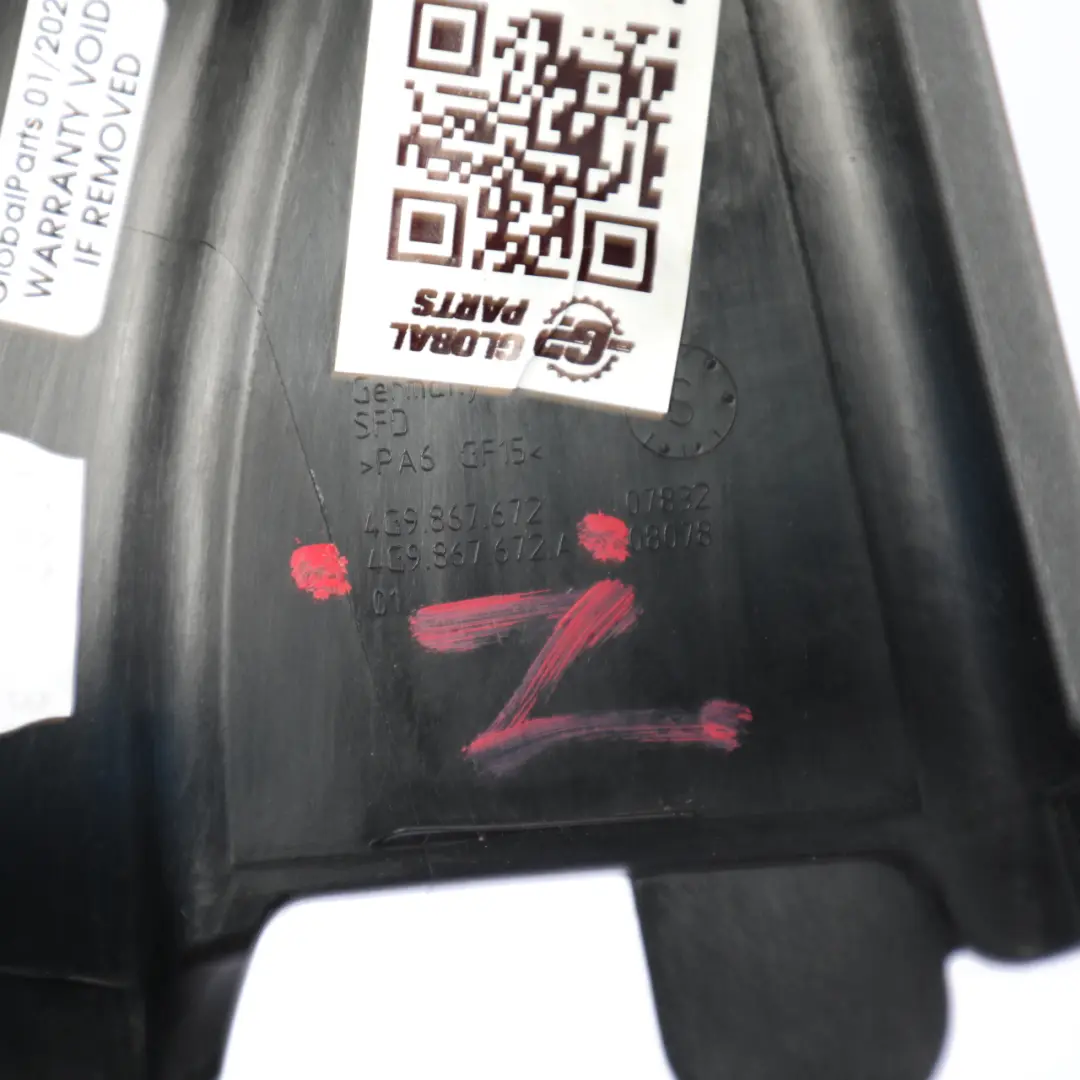 Door Window Upper Frame Cover Strip Right O/S to Audi A6 C7 Avant Rear with Part number 4G9867672A Audi A6 C7 Avant Rear Door Window Upper Frame Cover Strip Right O/S - SKU 4G9867672A - Part number 4G9867672A