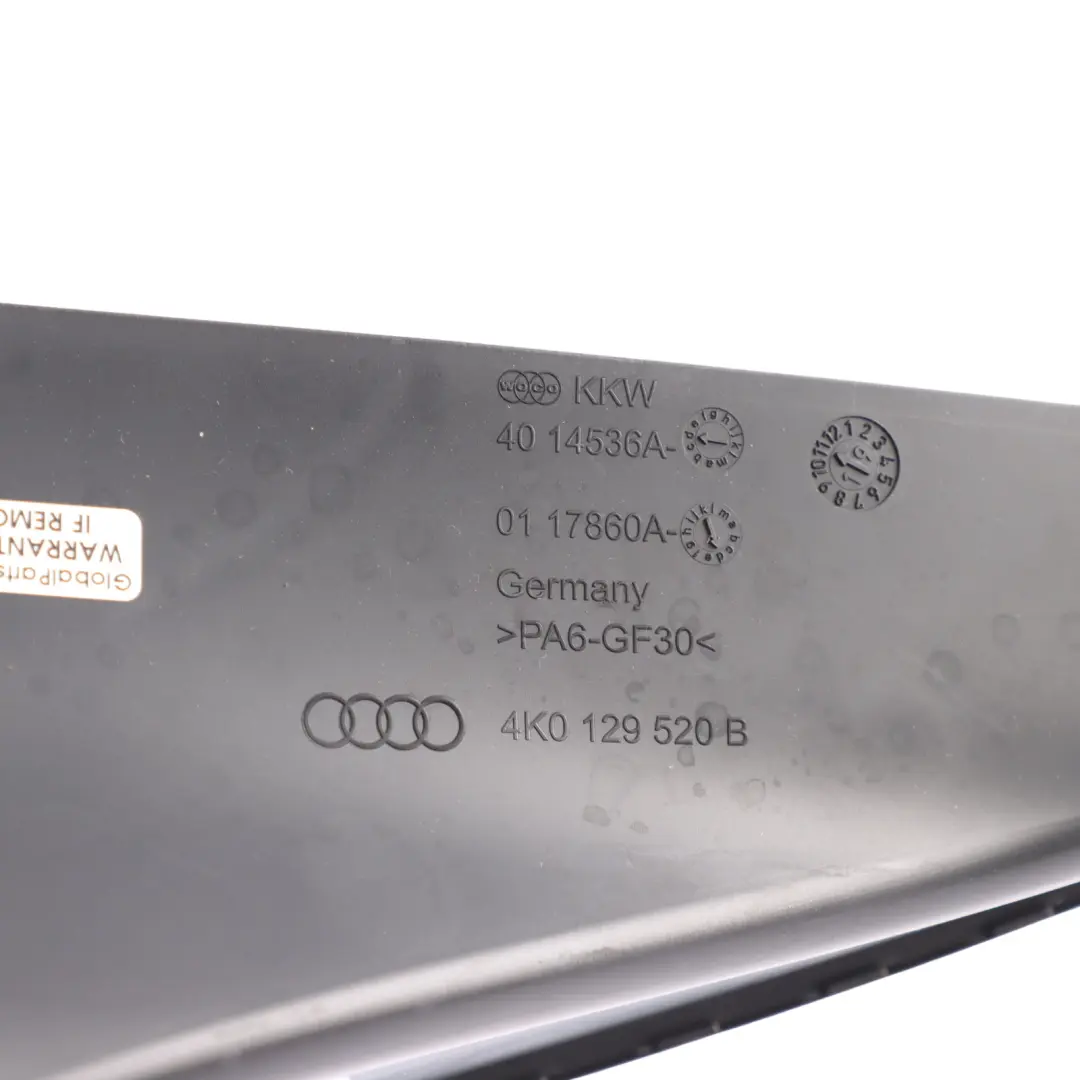Conducto Admisión Aire Manguera Cubierta Carcasa para Audi A6 C8 con número de pieza 4K0129520B Audi A6 C8 Conducto Admisión Aire Manguera Cubierta Carcasa - SKU 4K0129520B - Número de pieza 4K0129520B