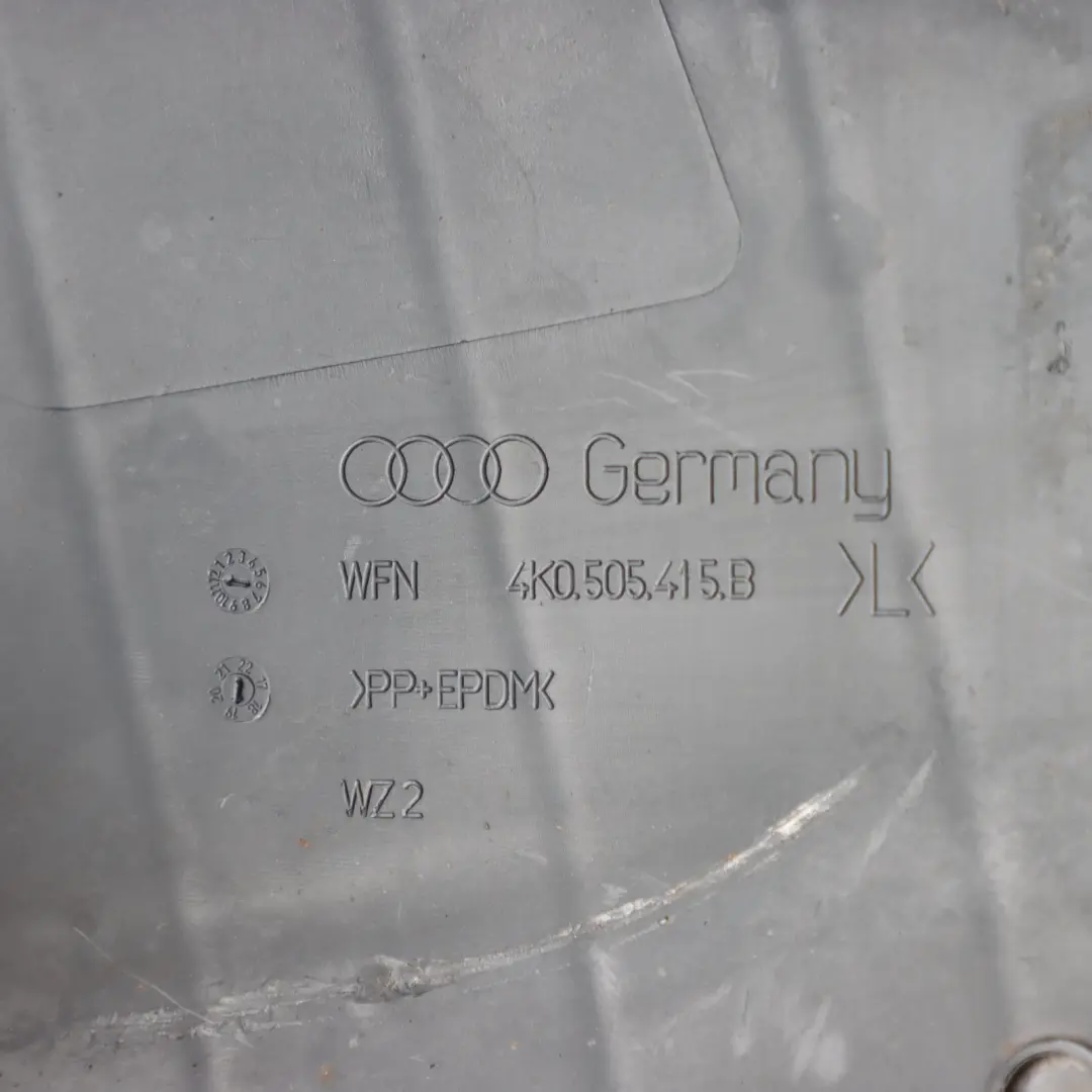 Audi A6 C8 Protezione Trucioli Copertura Braccio Posteriore Sinistro - SKU 4K0505415B - Numero di parte 4K0505415B