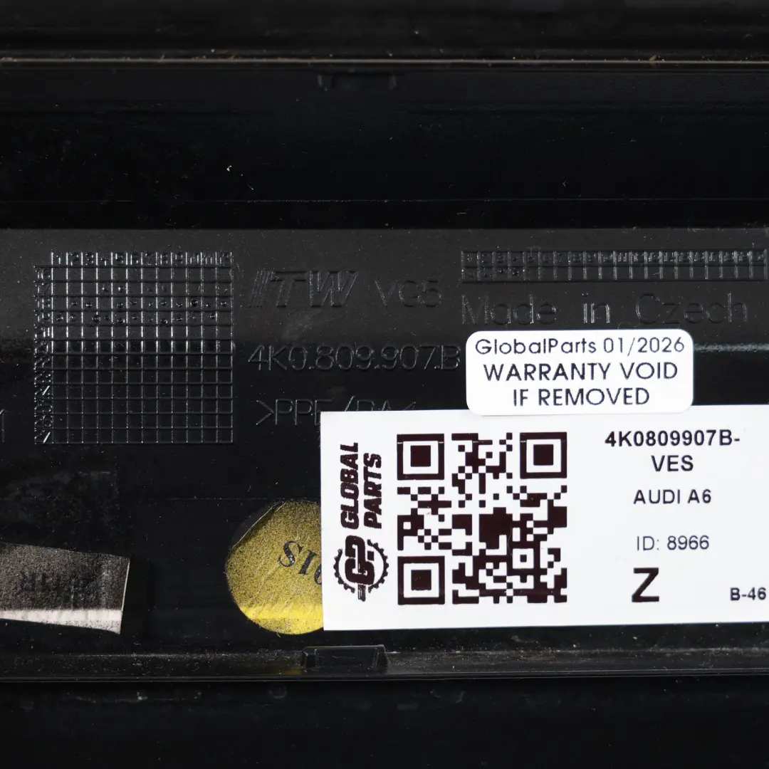 Audi A6 C8 Bouchon De Trappe À Carburant Gris Vésuve Métallisé X7J - SKU 4K0809907B-VES - Numéro de pièce 4K0809907B