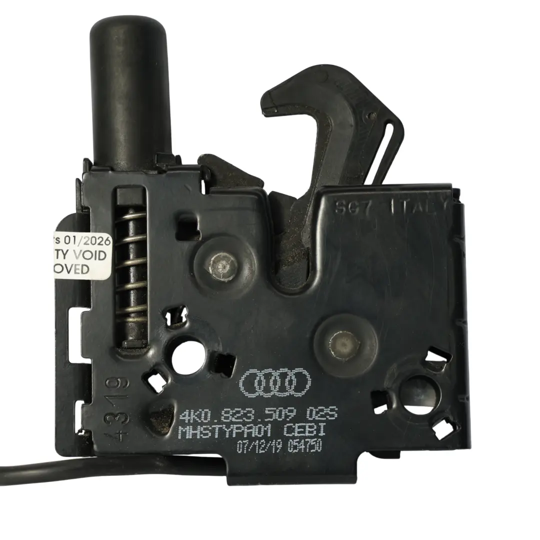 Audi A6 C8 Bonnet Lock Hood Latch Mechanism Left Right N/O/S - SKU 4K0823509 - Part number 4K0823509