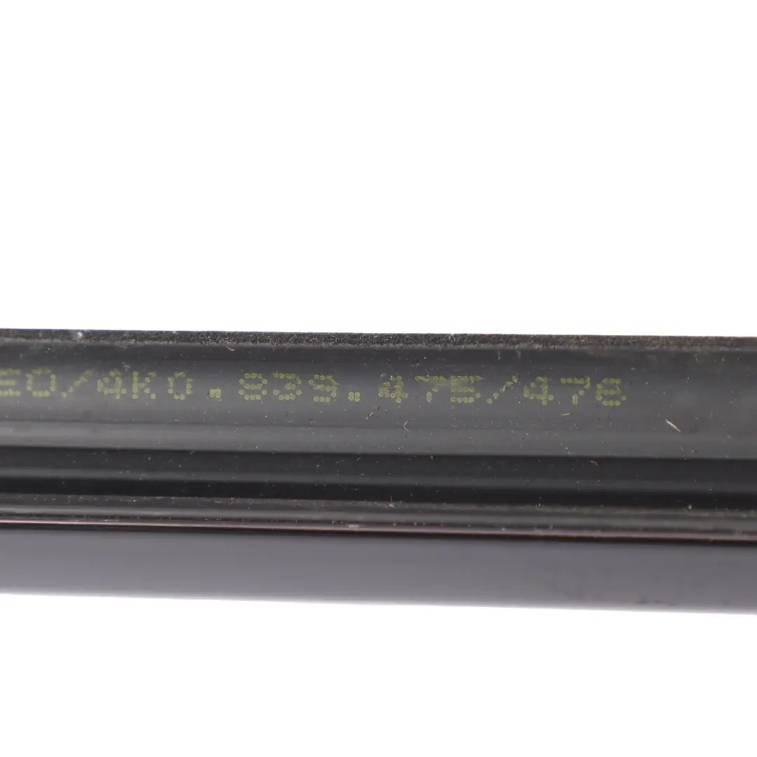 Audi A6 C8 Listwa Zgarniająca Drzwi Tylna Lewa Zewnętrzna Czarna - SKU 4K0839475 - Numer Części 4K0839475