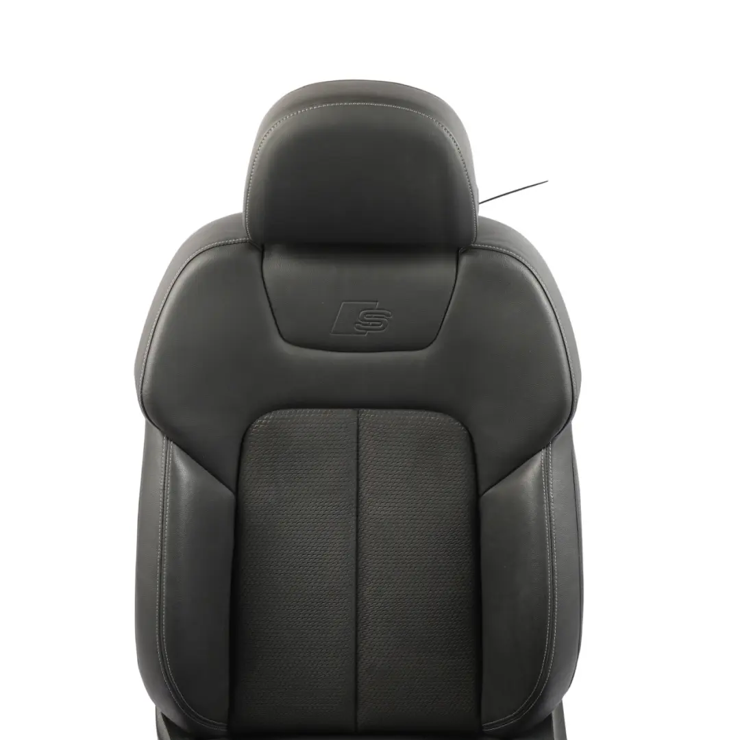 Audi A6 C8 Front Sport Seat Heated Electric Leather Alcantara Black Left N/S - SKU 4K0881807L - Part number 4K0881807L