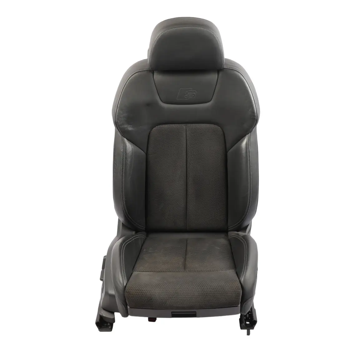 Audi A6 C8 Sedile Sportivo Anteriore Destro Pelle Alcantara Nero Riscaldato