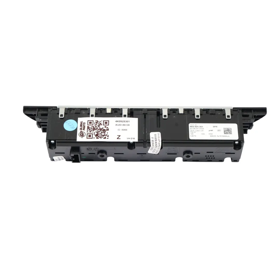 Audi A6 C8 Consola Central Botón Interruptor Panel Hazard Drive Select - SKU 4K0925301 - Número de pieza 4K0925301
