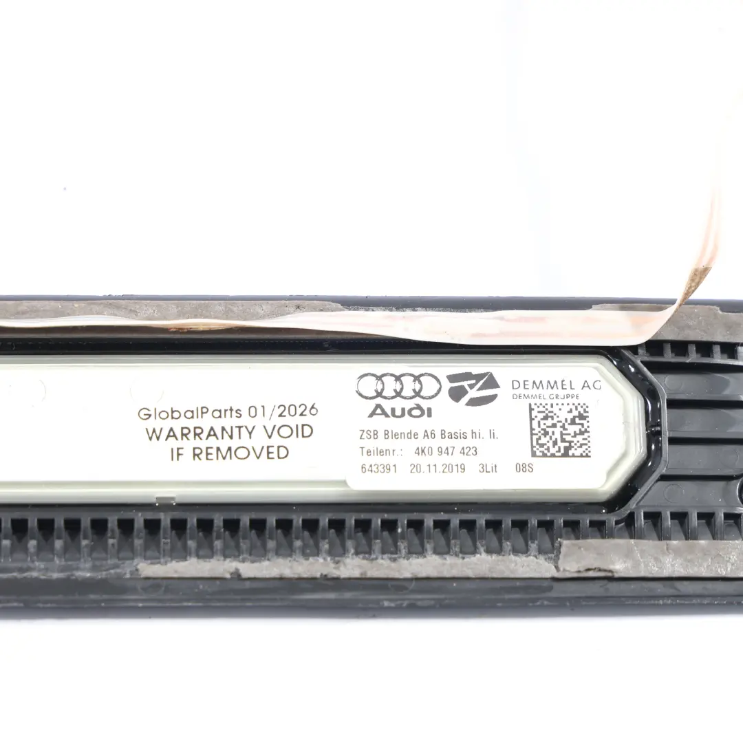 Audi A6 C8 Sill Step Light Fibre Cover Stepsill Panel Rear Left N/S - SKU 4K0947423 - Part number 4K0947423