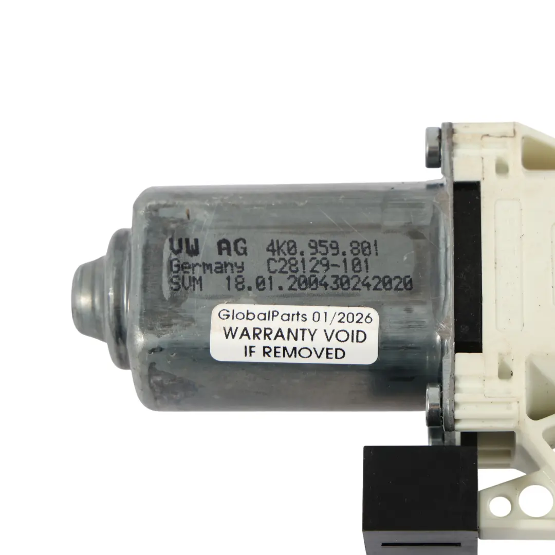 Fensterheber Motor Tür Vorne Links Regulator für Audi A6 C8 mit Teilenummer 4K0959801 Audi A6 C8 Fensterheber Motor Tür Vorne Links Regulator - SKU 4K0959801 - Teilenummer 4K0959801