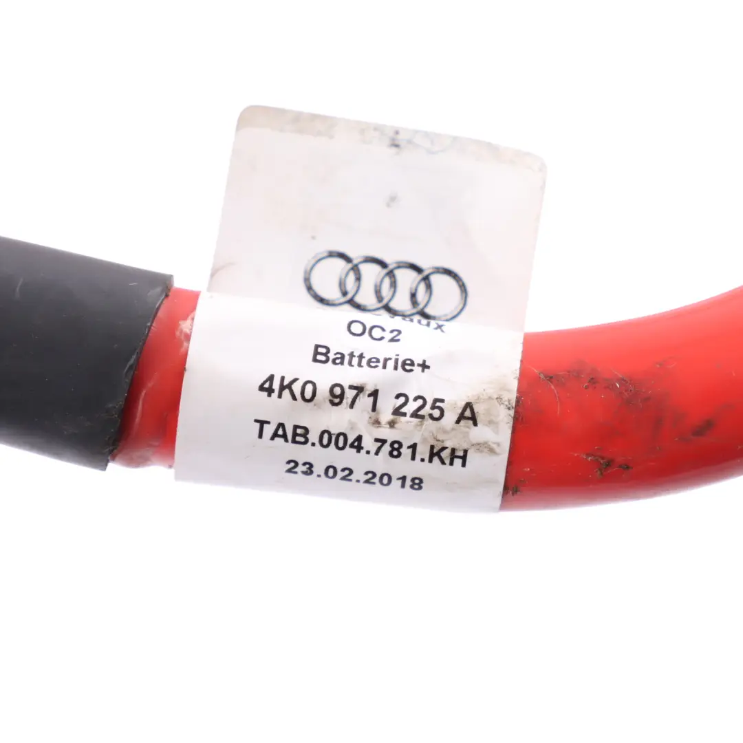 Cavo Cablaggio Batteria Positivo Plus + 4K0971225 per Audi A6 C8 con numero di parte 4K0971225A Audi A6 C8 Cavo Cablaggio Batteria Positivo Plus + 4K0971225 - SKU 4K0971225A - Numero di parte 4K0971225A