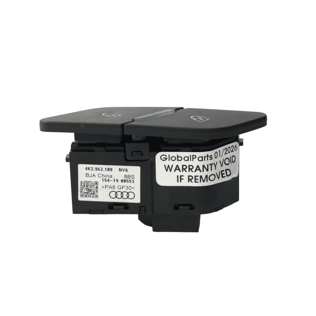 Interruttore Chiusura Centralizzata Porta Anteriore Destro per Audi A6 C8 con numero di parte 4K2962108 Audi A6 C8 Interruttore Chiusura Centralizzata Porta Anteriore Destro - SKU 4K2962108 - Numero di parte 4K2962108