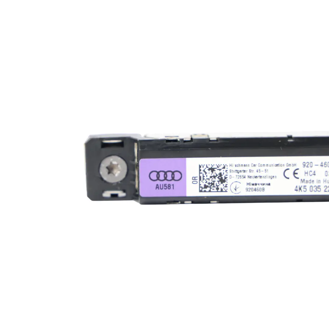 Antena Wzmacniacz Dźwiękowy Sygnału do Audi A6 C8 o numerze 4K5035225P Audi A6 C8 Antena Wzmacniacz Dźwiękowy Sygnału - SKU 4K5035225P - Numer Części 4K5035225P