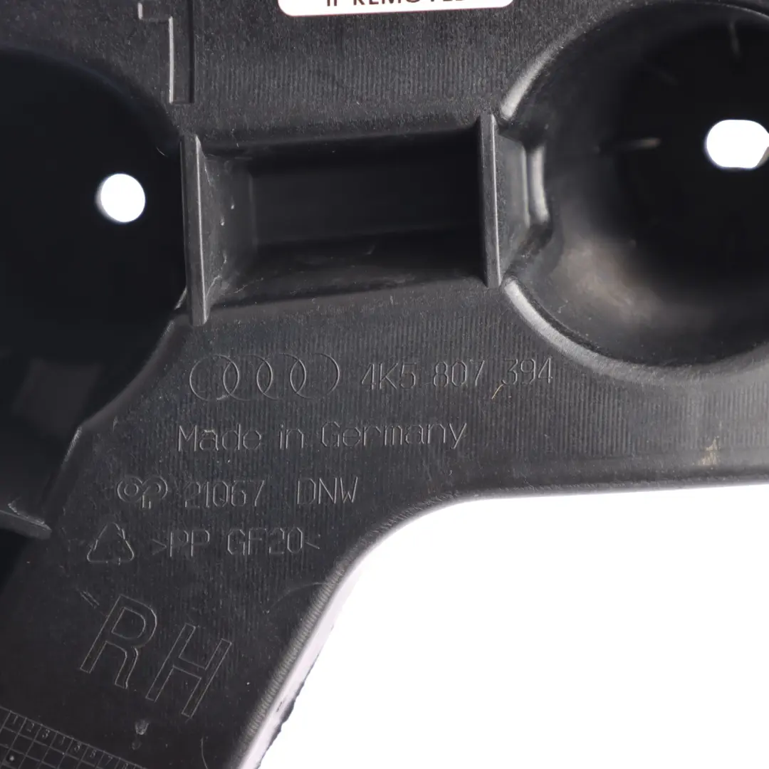 Audi A6 C8 Guide Profile Rear Bumper Bracket Mount Holder Right O/S - SKU 4K5807394 - Part number 4K5807394
