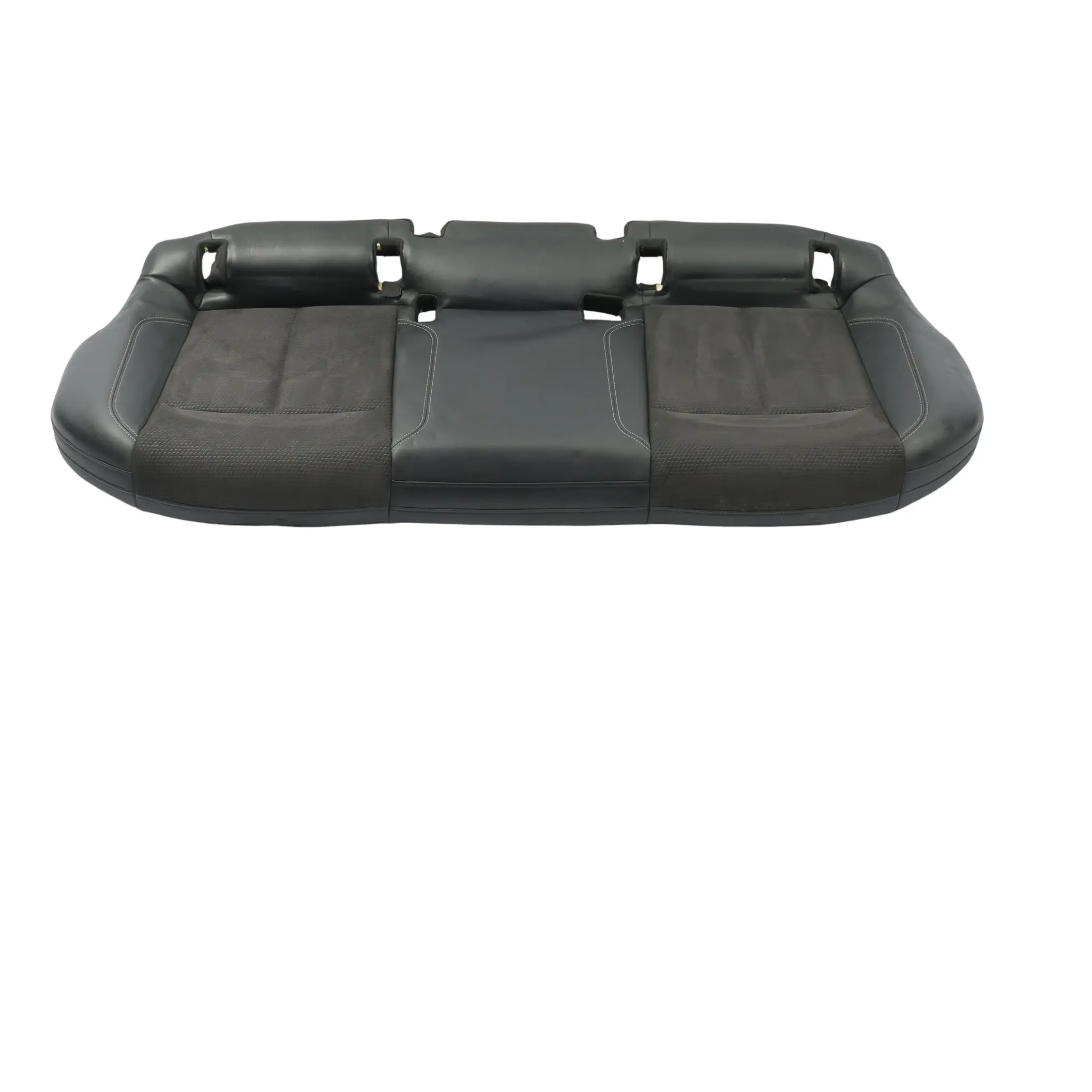Audi A6 C8 4K Asiento Trasero Banqueta Interior Cuero Alcantara Negro Gris