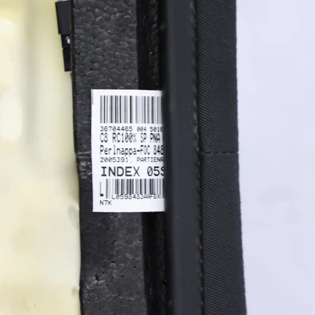 Audi A6 C8 4K Asiento Trasero Banqueta Interior Cuero Alcantara Negro Gris - SKU 4K5885403J - Número de pieza 4K5885403J