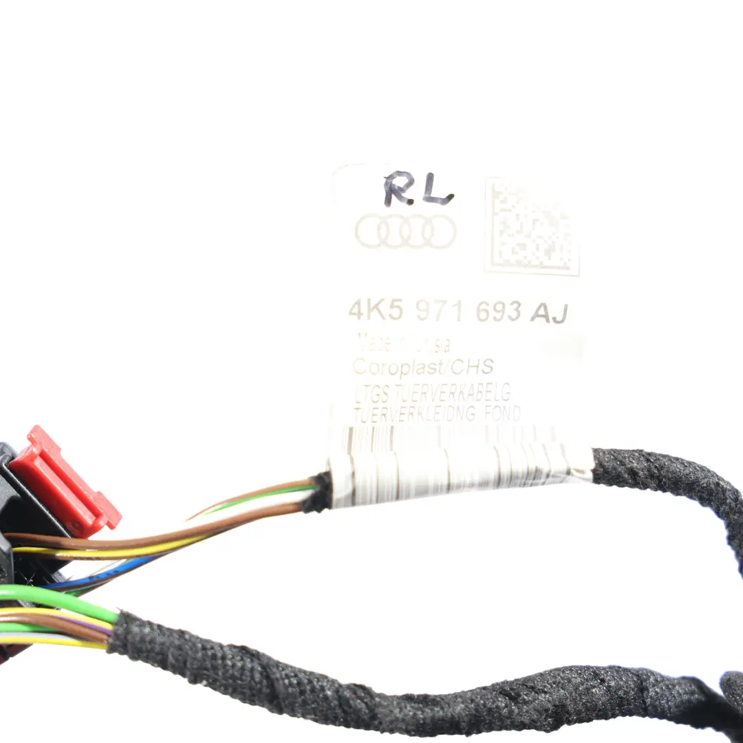 Audi A6 C8 Puerta Cableado Mazo Trasero Izquierdo Derecho - SKU 4K5971693AJ - Número de pieza 4K59716931AJ