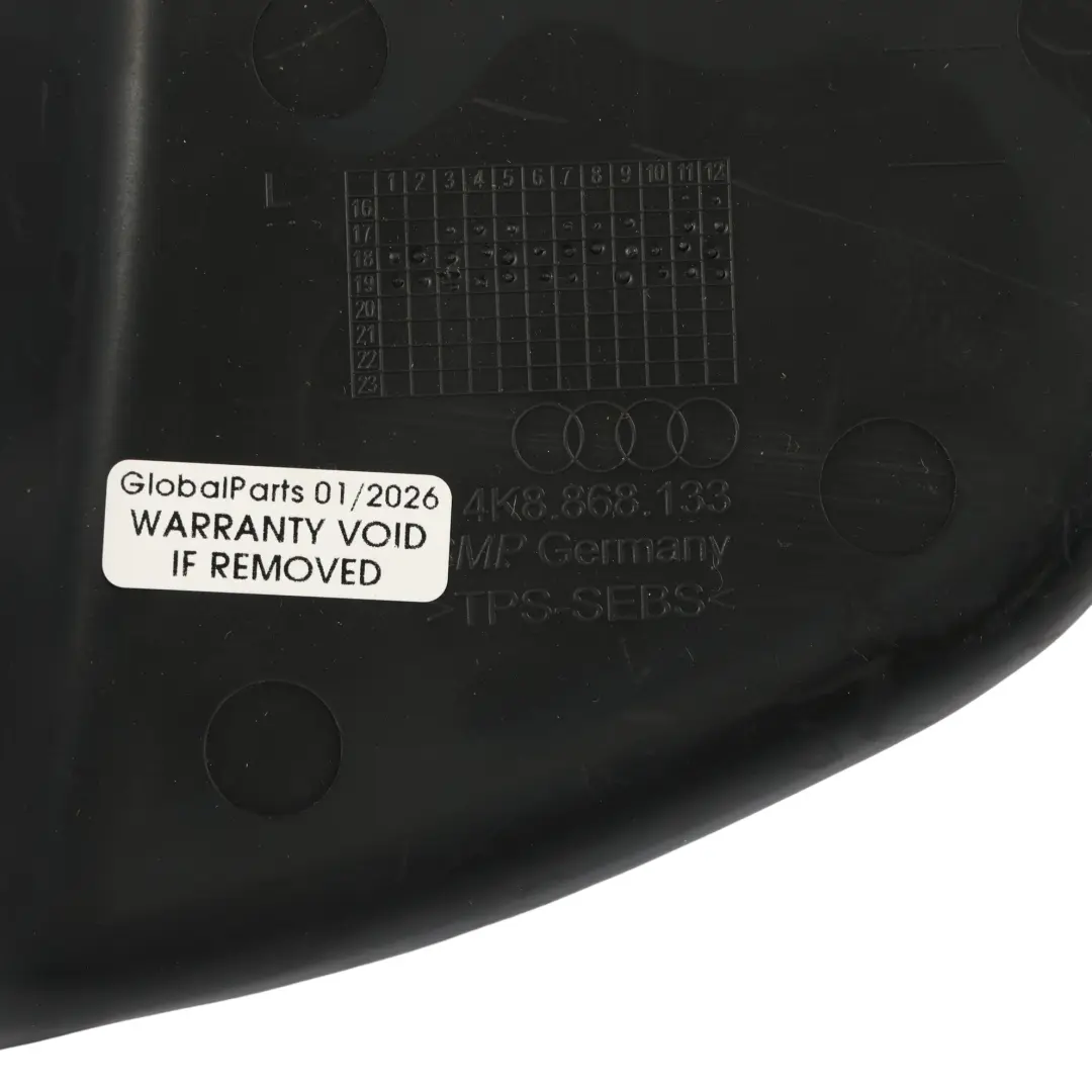 Audi A6 C8 Front Door Storage Compartment Insert Rubber Left N/S Panel - SKU 4K8868133 - Part number 4K8868133