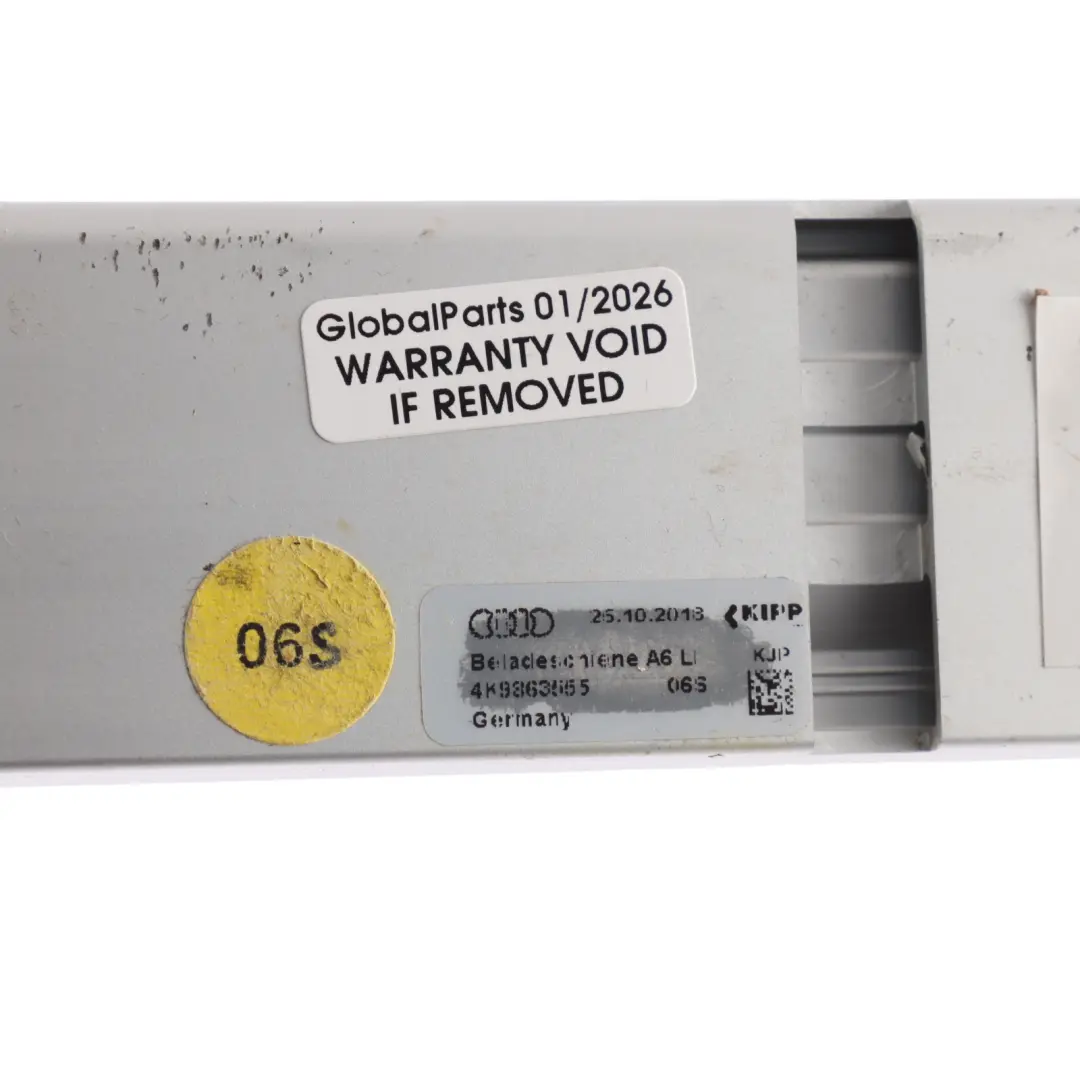 Audi A6 C8 Avant Retaining Bracket Rail Strip Boot Trunk Left N/S - SKU 4K9863555 - Part number 4K9863555