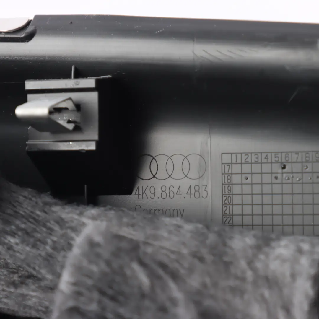 Audi A6 C8 Avant Rear Trunk Boot Lock Cover Trim Panel - SKU 4K9864483 - Part number 4K9864483