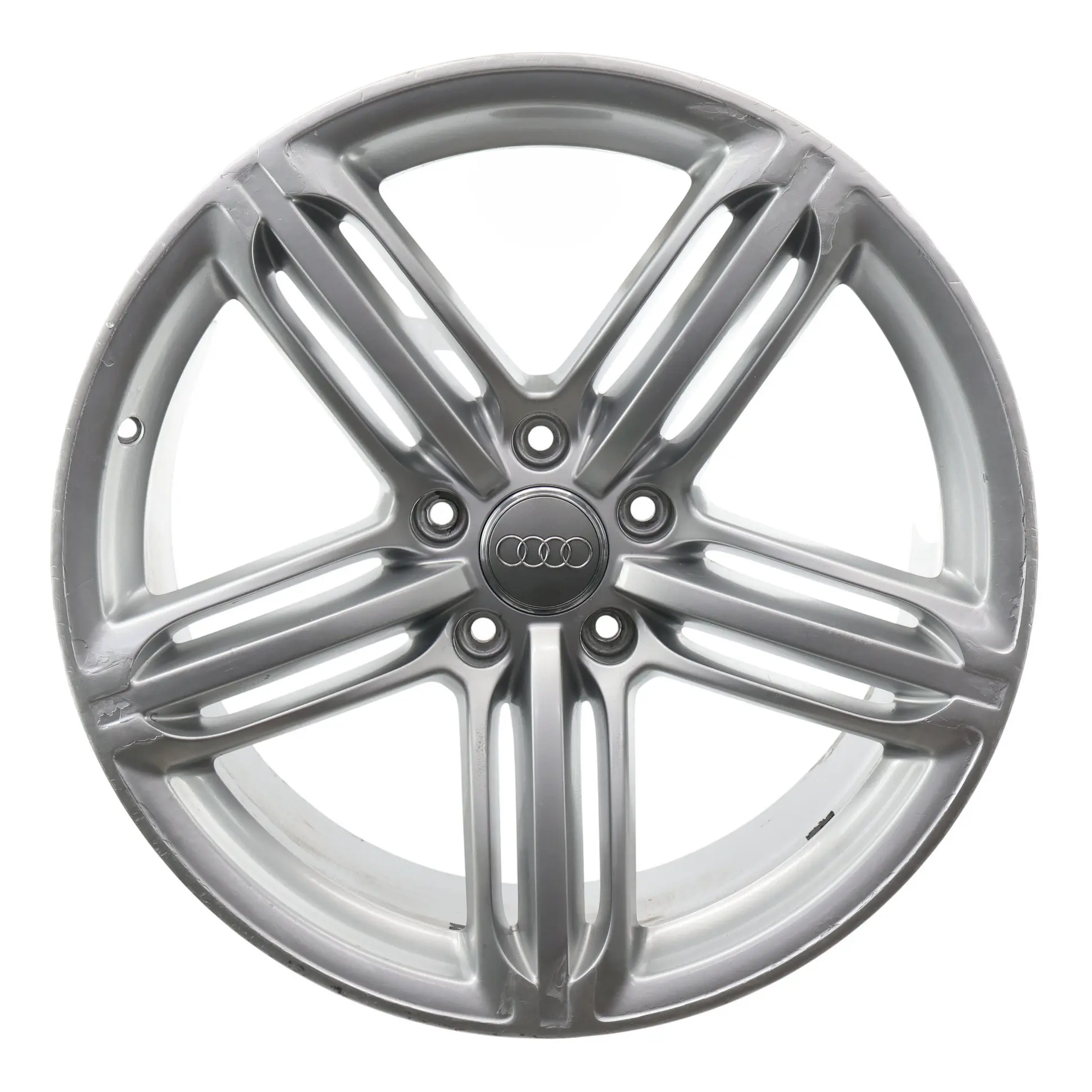 Audi Q7 4L Silver Alloy Wheel Rim 21" Star Spoke 10J ET:44 4L0601025BH