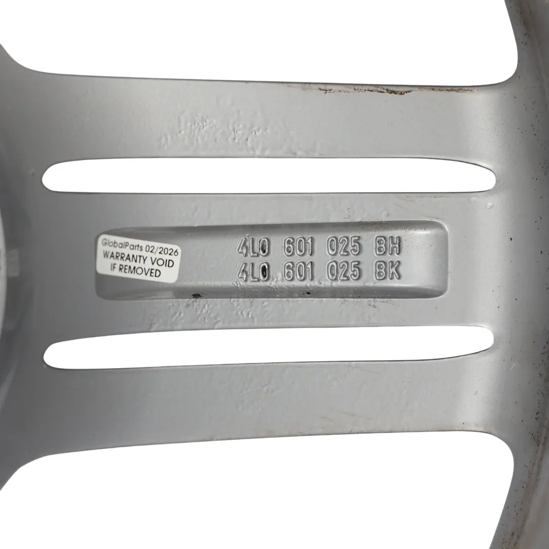 Audi Q7 4L Silver Alloy Wheel Rim 21" Star Spoke 10J ET:44 - SKU 4L0601025BH-11 - Part number 4L0601025BH