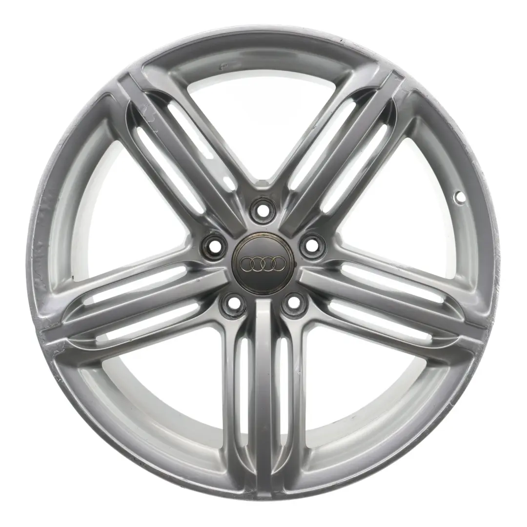 Audi Q7 4L Silberne Leichtmetallfelge 21" Sternspeiche 10J ET:44 - SKU 4L0601025BH-4 - Teilenummer 4L0601025BH