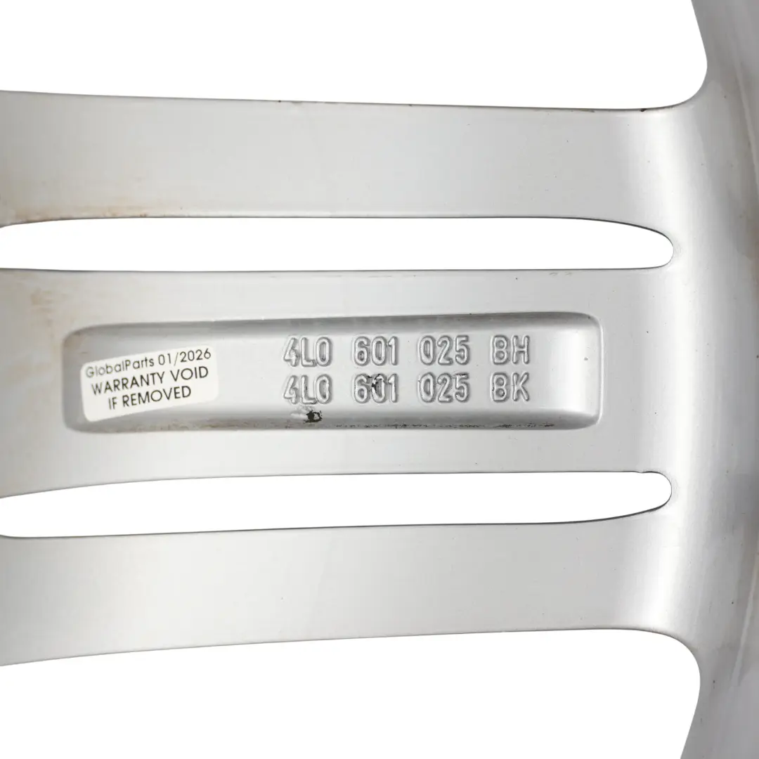 Alloy Wheel Rim 21" Star Spoke 10J ET:44 to Audi Q7 4L Silver with Part number 4L0601025BH Audi Q7 4L Silver Alloy Wheel Rim 21" Star Spoke 10J ET:44 - SKU 4L0601025BH-9 - Part number 4L0601025BH