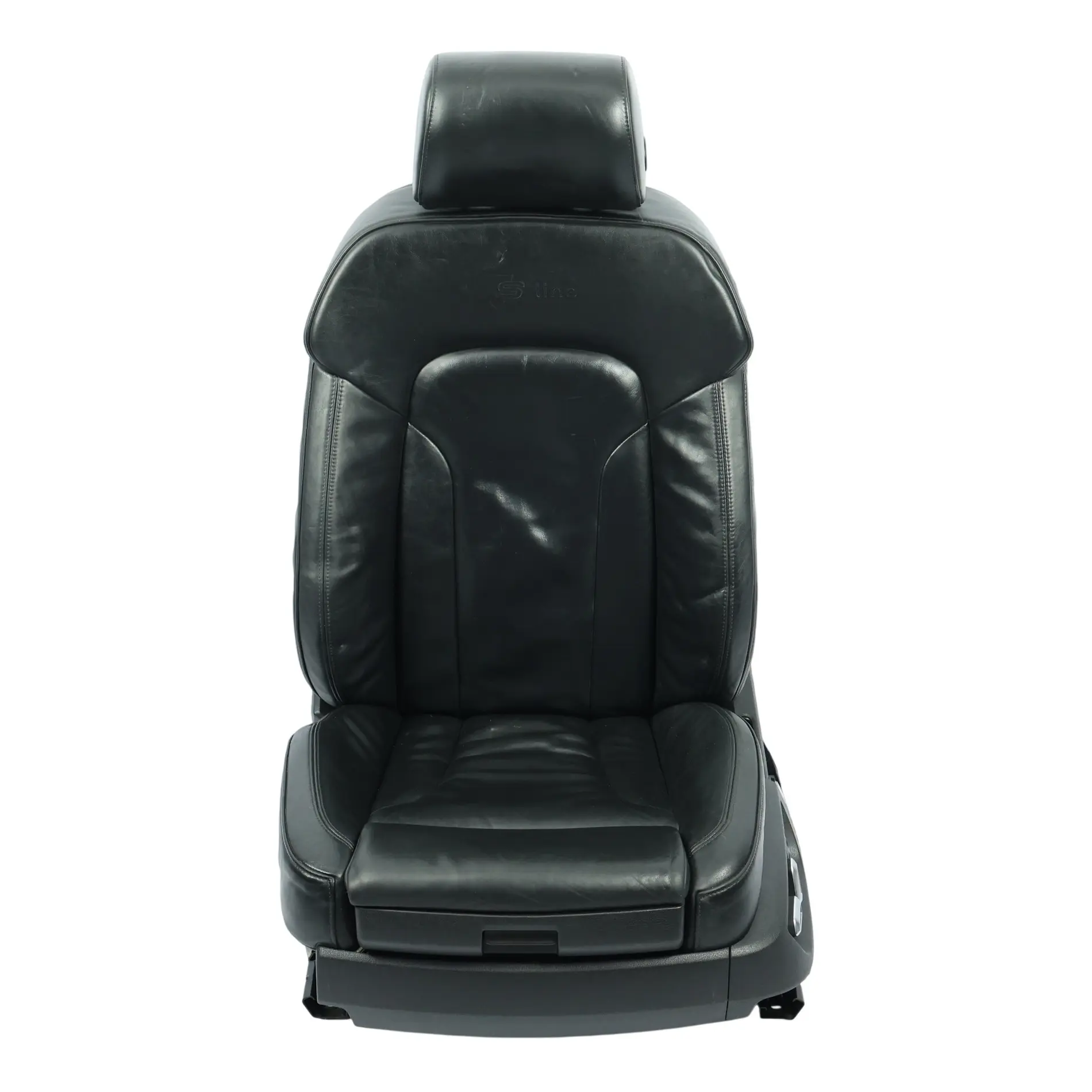 Audi Q7 4L Sport Seat Front Left N/S S-Line Heated Electric Leather Soul Black