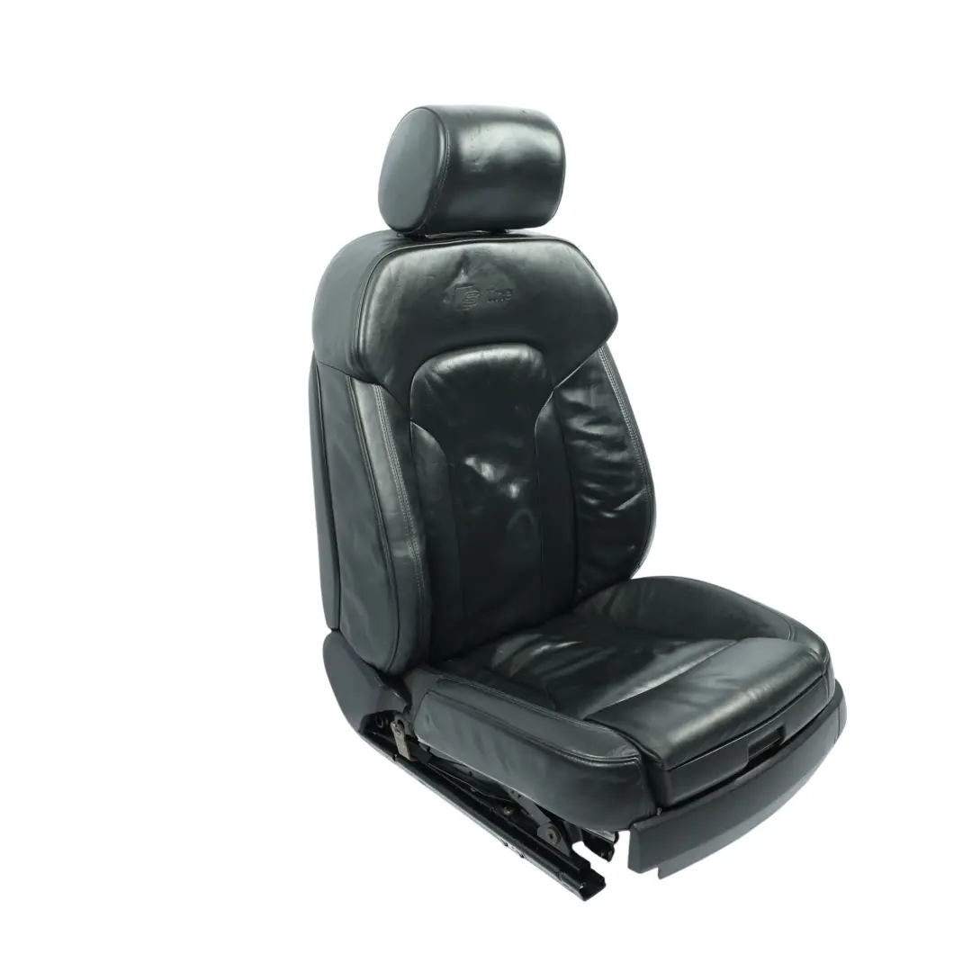 Front Sport Seat S-Line Heated Electric Leather Soul Black Left N/S to Audi Q7 4L with Part number 4L0881805F Audi Q7 4L Front Sport Seat S-Line Heated Electric Leather Soul Black Left N/S - SKU 4L0881805F-3 - Part number 4L0881805F