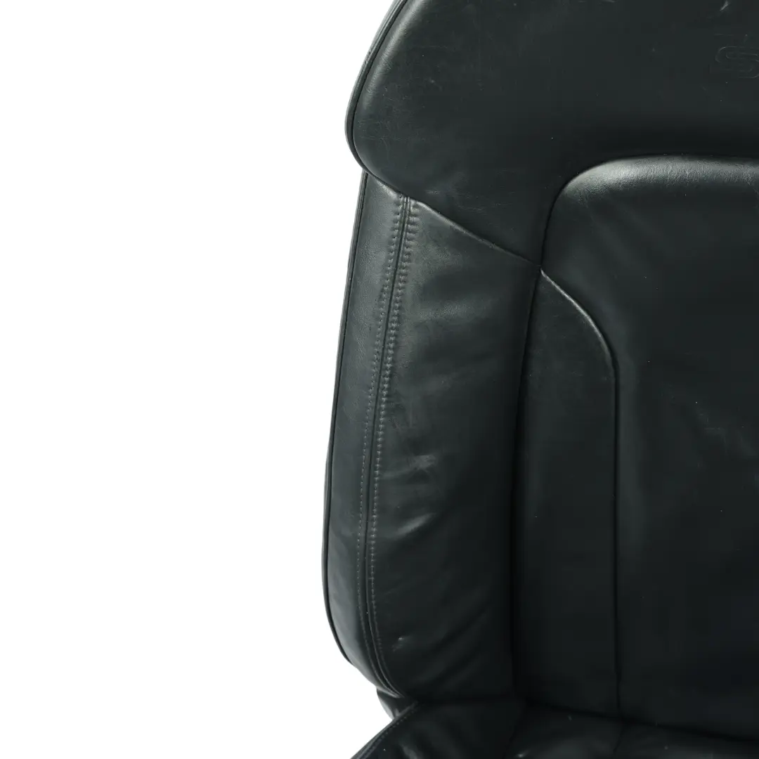 Audi Q7 4L Siège Sport Avant Gauche S-Line Chauffant Électrique Cuir Soul Black - SKU 4L0881805F-3 - Numéro de pièce 4L0881805F