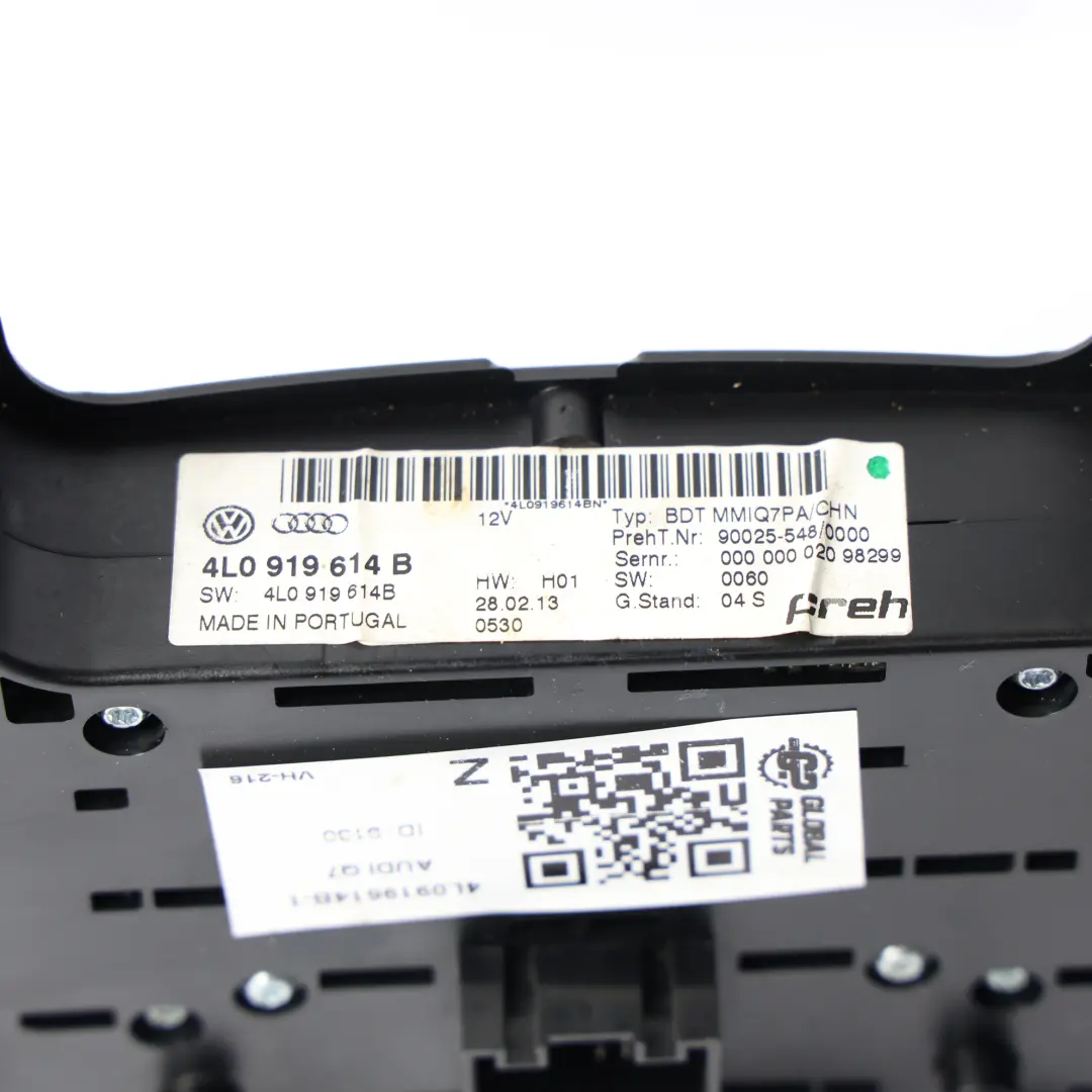 Unité Bouton Panneau Commande Multimédia Navigation pour Audi Q7 4L à propos du numéro de pièce 4L0919614B Audi Q7 4L Unité Bouton Panneau Commande Multimédia Navigation - SKU 4L0919614B-1 - Numéro de pièce 4L0919614B