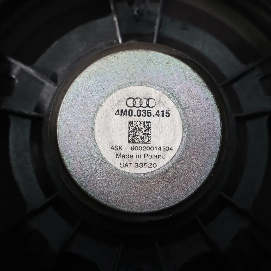 4M Altoparlante Porta Anteriore Sinistra Destra Audio per Audi Q7 con numero di parte 4M0035415 Audi Q7 4M Altoparlante Porta Anteriore Sinistra Destra Audio - SKU 4M0035415 - Numero di parte 4M0035415
