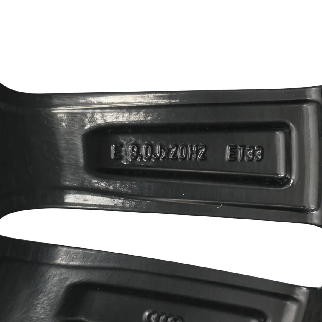 Audi Q7 4M Black Wheel Alloy Rim 20" 9J ET:33 Double Star Spoke - SKU 4M0601025H-8 - Part number 4M0601025H