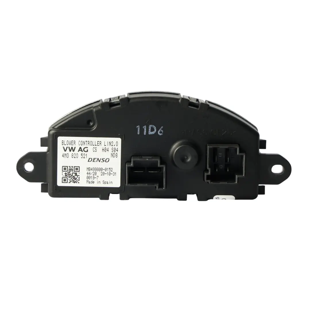 Audi Q7 4M Motor Del Soplador Resistencia Del Ventilador Regulador - SKU 4M0820521 - Número de pieza 4M0820521