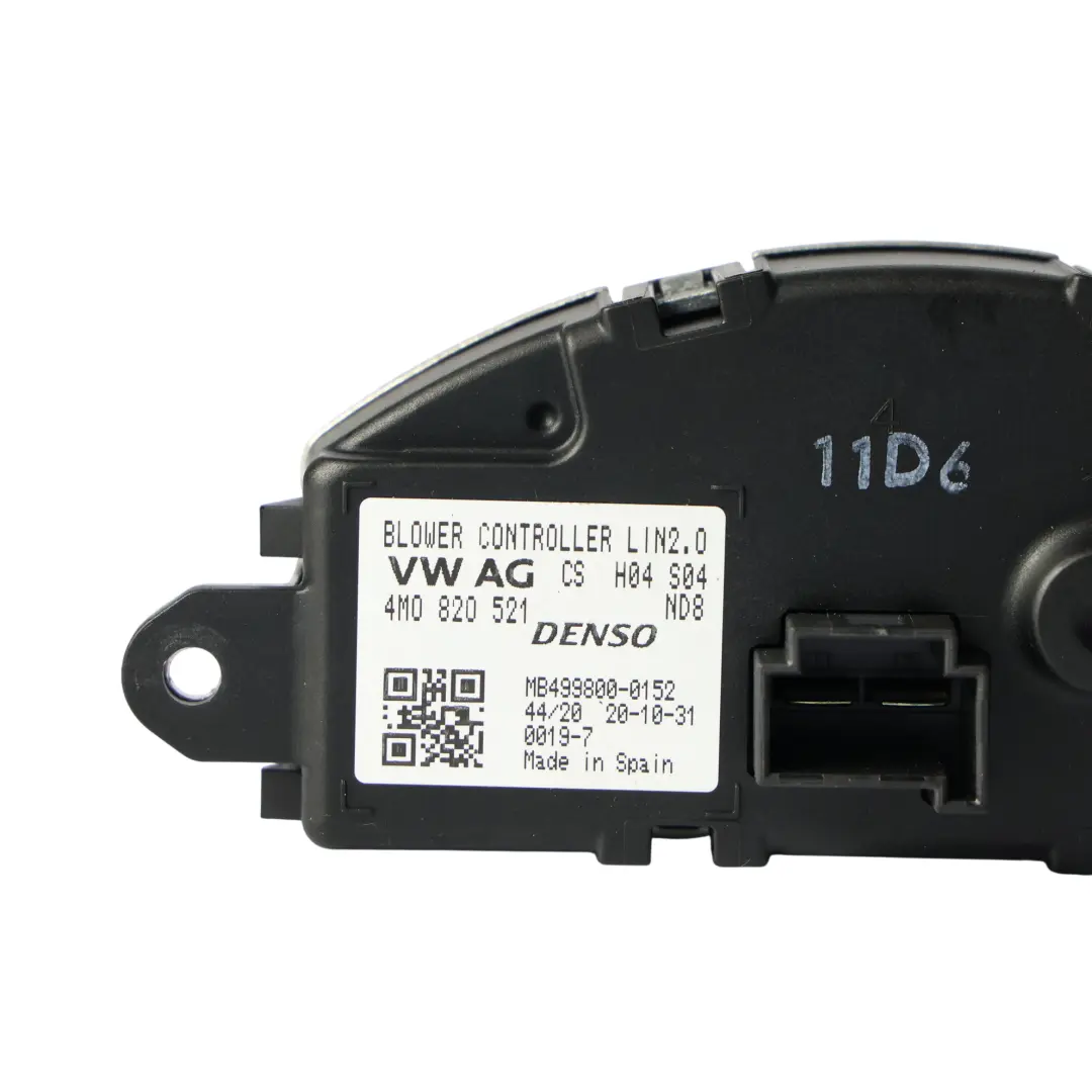 Audi Q7 4M Gebläsemotor Heizlüfter Widerstand Regler - SKU 4M0820521 - Teilenummer 4M0820521