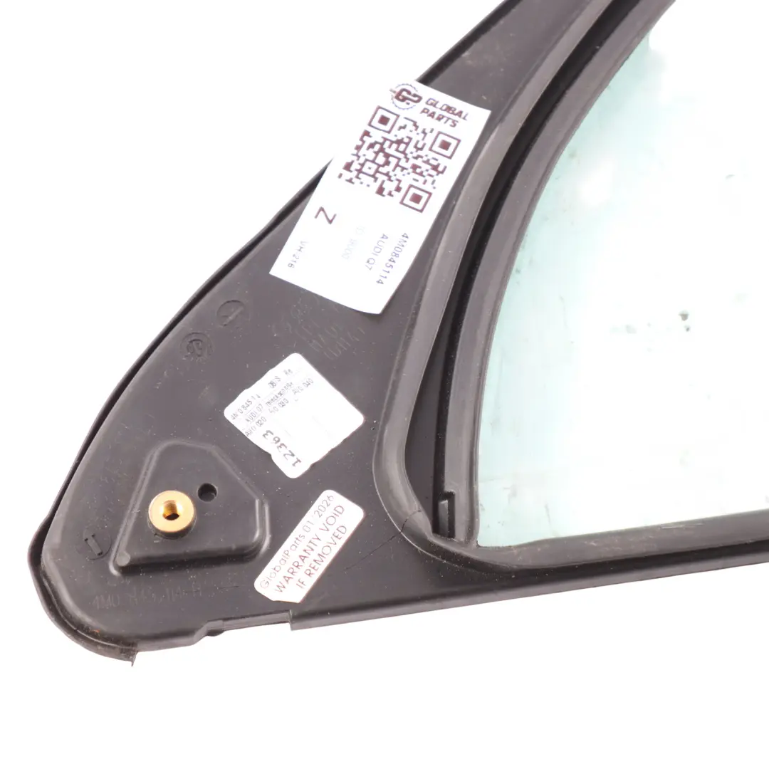 Audi Q7 4M Front Door Triangle Window Glass Glazing AS2 Right Side O/S - SKU 4M0845114 - Part number 4M0845114