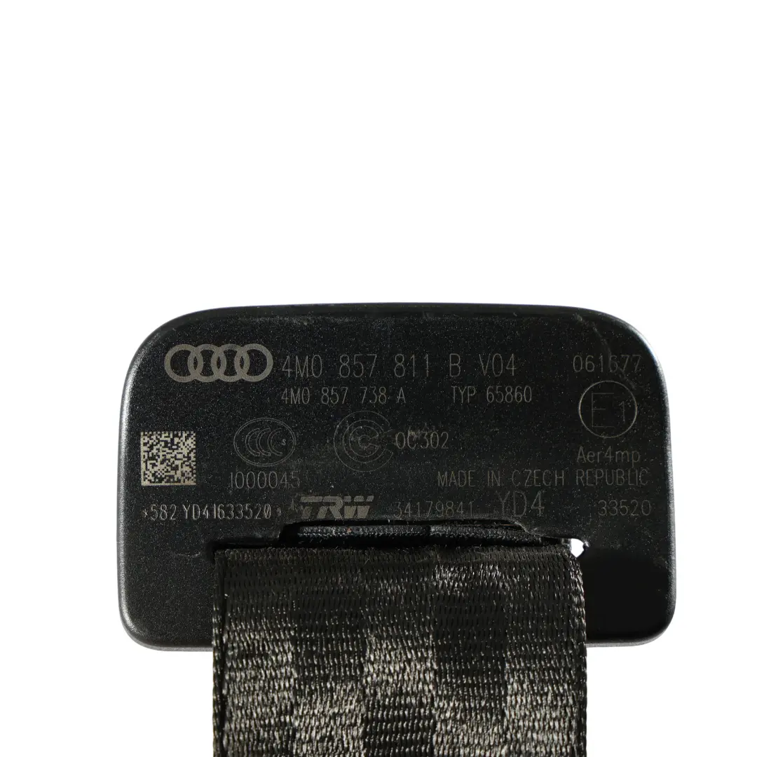 Audi Q7 4M Ceinture De Sécurité Troisième Rangée Côté Gauche - SKU 4M0857811B-1 - Numéro de pièce 4M0857811B